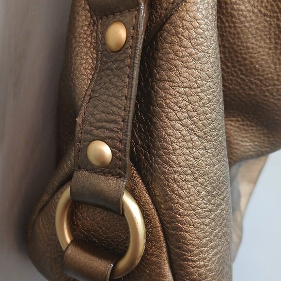 Franco Sarto Bronze Leather Hobo - Picture 9 of 10